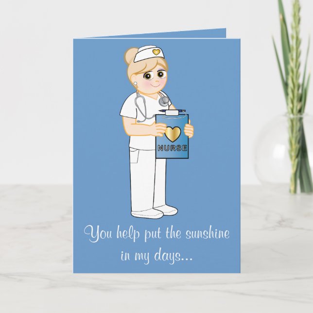 Danke, Nurse Sunshine Dankeskarte (Vorderseite)