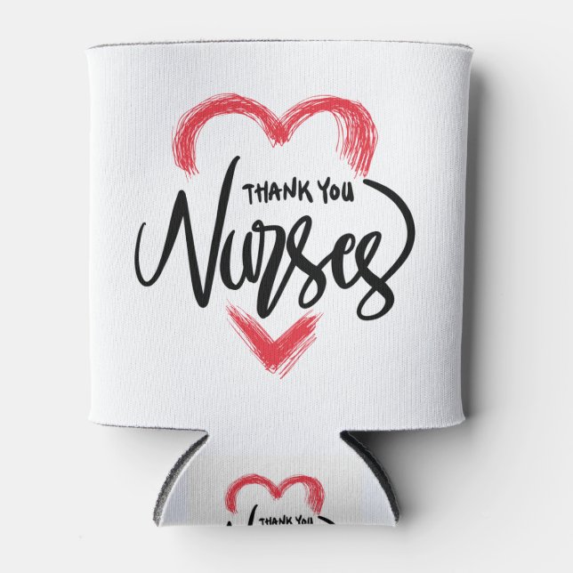 Danke, Nurses | Aufwertung der Krankenversicherung Dosenkühler (Vorderseite)