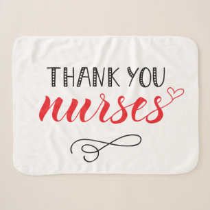 Danke Nurses Fun Schriftart Sherpadecke