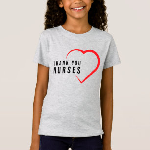 Danke Nurses Herz Rot T-Shirt