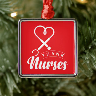 Danke Nurses Ornament Aus Metall