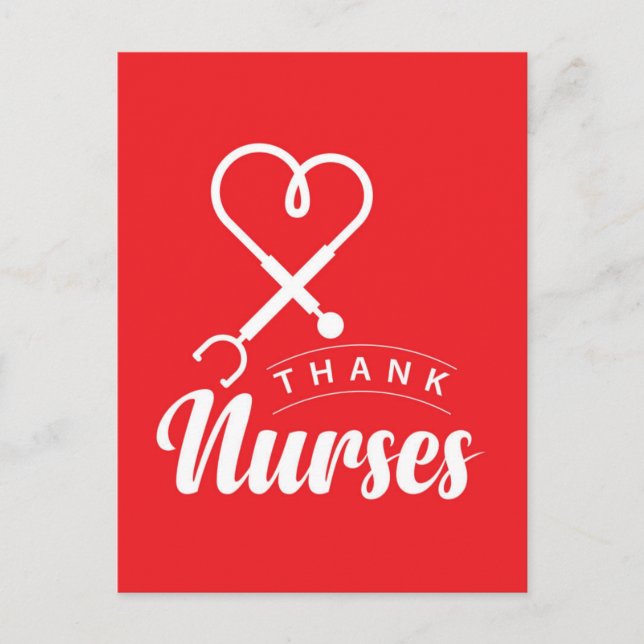 Danke Nurses Postkarte (Vorderseite)
