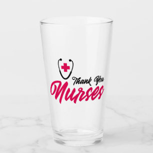 Danke Nurses Rosa Glas
