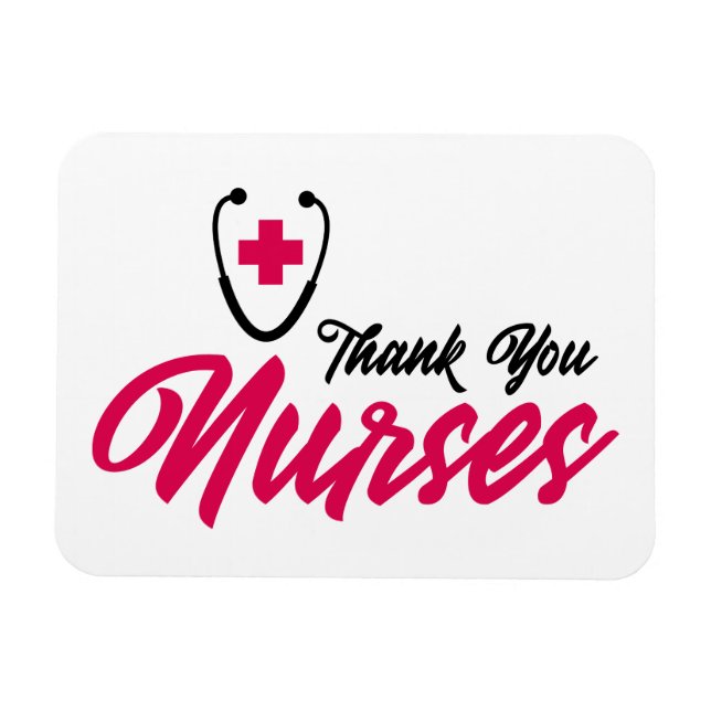 Danke, Nurses | Rosa Magnet (Horizontal)