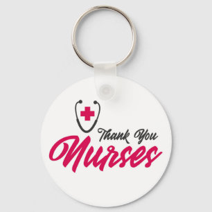 Danke, Nurses   Rosa Schlüsselanhänger