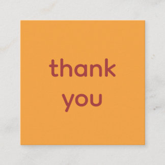 Danke, orange begleitkarte