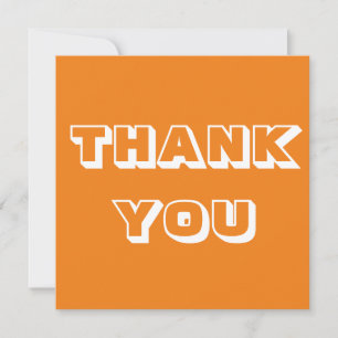Danke, orange weiß karte