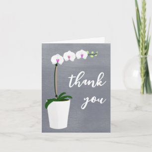 "Danke" Orchid Elegantenschrift   Leere Innen Karte
