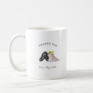 Danke Papa   Neben mir gehen Aquarellschuhe Kaffeetasse