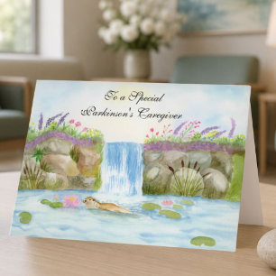 Danke Parkinson Betreuer Otter Woodland  Karte