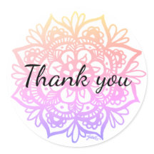 Danke Pastel Lila Pink Mandala Blume