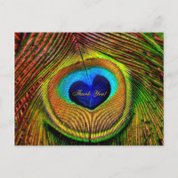 Danke Pfau-Feder-Auge der Liebe