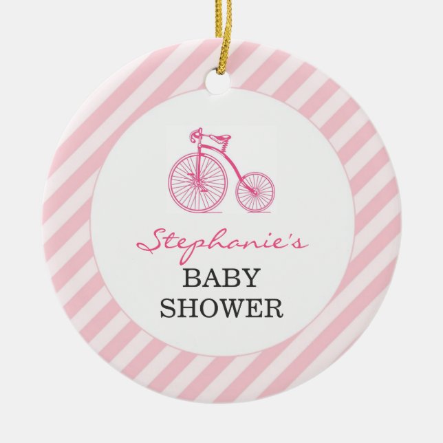 Danke Pink Baby Duwer Gefallen Ornament (Vorne)