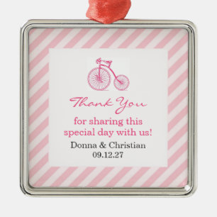 Danke Pink Baby Duwer Gefallen Ornament Aus Metall