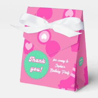 Danke, Pink Doll Birthday Party, Girl Geschenkschachtel