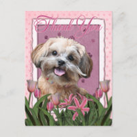 Danke - Pink Tulips - ShihPoo - Maggie