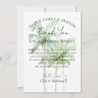 Danke, Plakatkarte Einladung