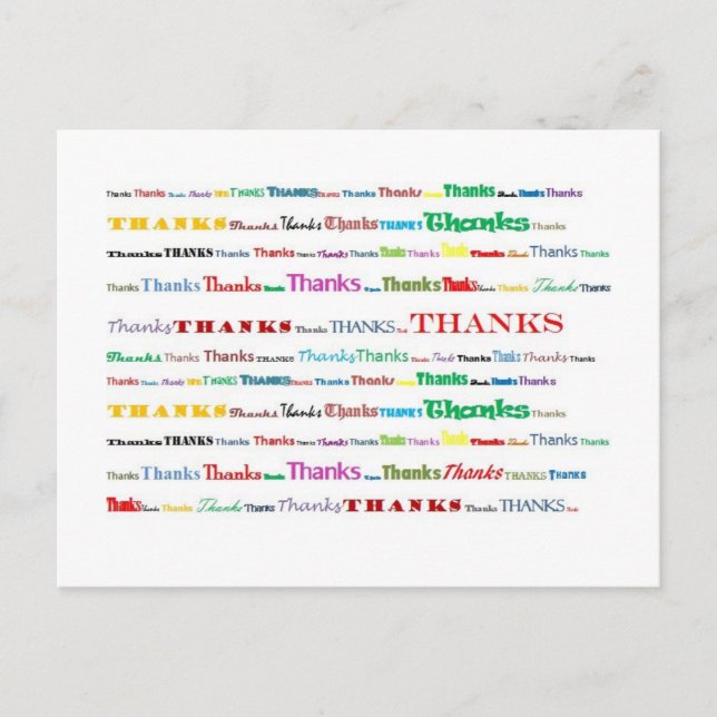 Danke Postkarte (Vorderseite)