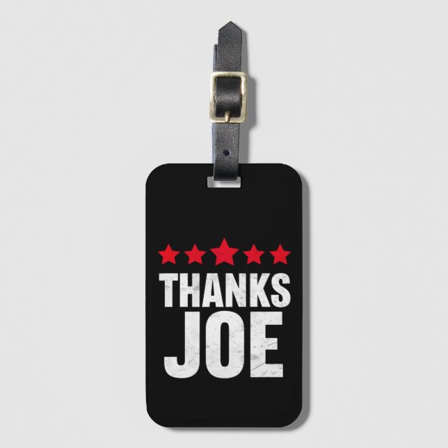 Danke Präsident Joe Biden Danke Joe Gepäckanhänger (Vorderseite Vertikal)