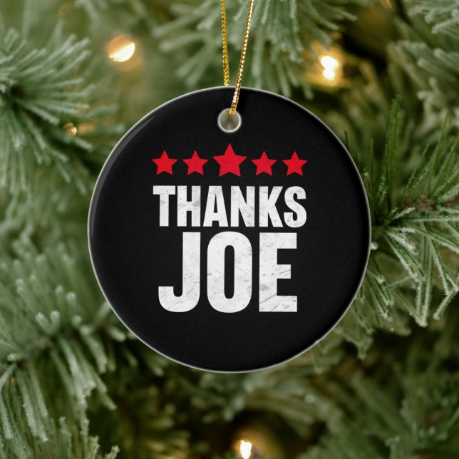 Danke Präsident Joe Biden Danke Joe Keramik Ornament (Baum)