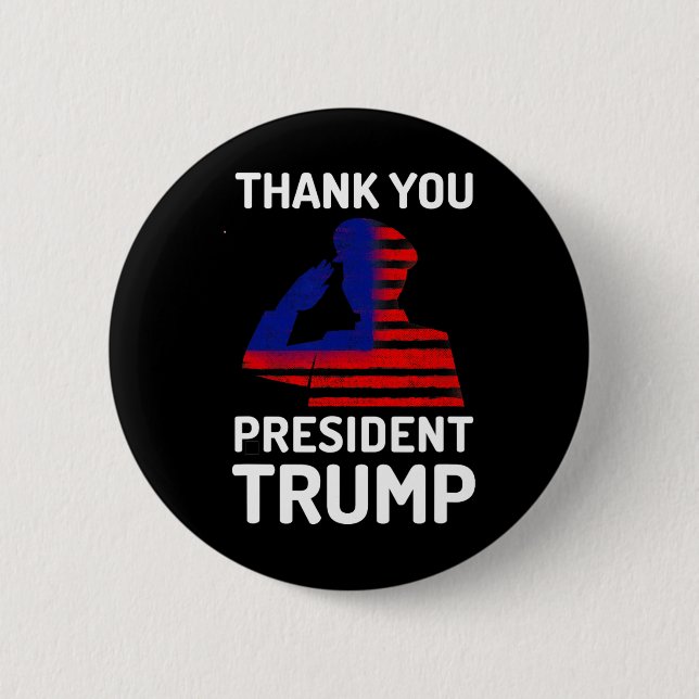 Danke Präsident Trump  Button (Vorderseite)