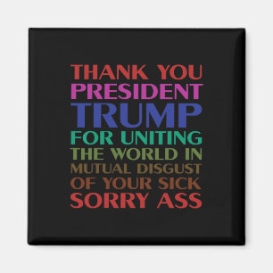 Danke Präsident Trump, dass Sie die Welt vereinen Magnet