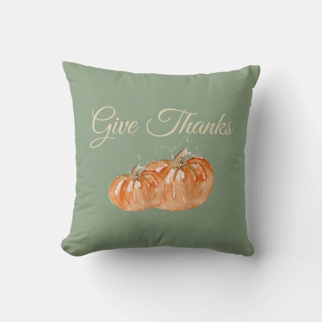 Danke Pumpkin Kissen (Vorderseite)