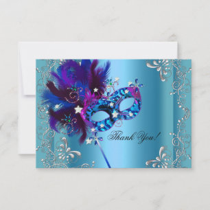Danke Quinceanera-Party Masquerade Blau