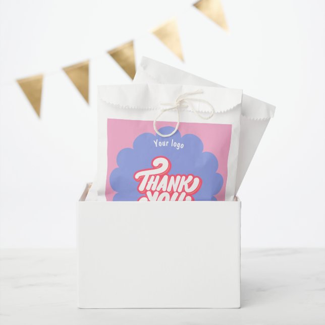 Danke Rosa & Blau feminines Geschäft Geschenktütchen (Party)