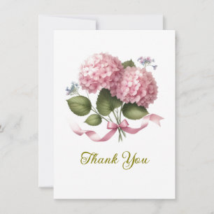 Danke Rosa Hortensien Hochzeitstag