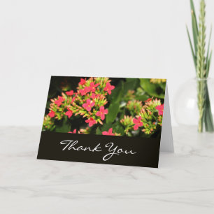 Danke, rote Blumen Dankeskarte