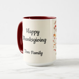 Danke sagen mit dankbarem Herzen Herbstliches Ernt Tasse