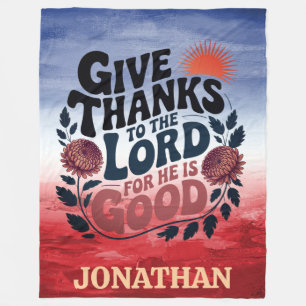 Danke sagen - Personalisiert christlich Fleecedecke