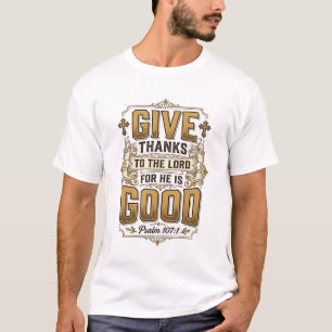 Danke sagen Psalm 107 Vintage Christliches T-Shirt