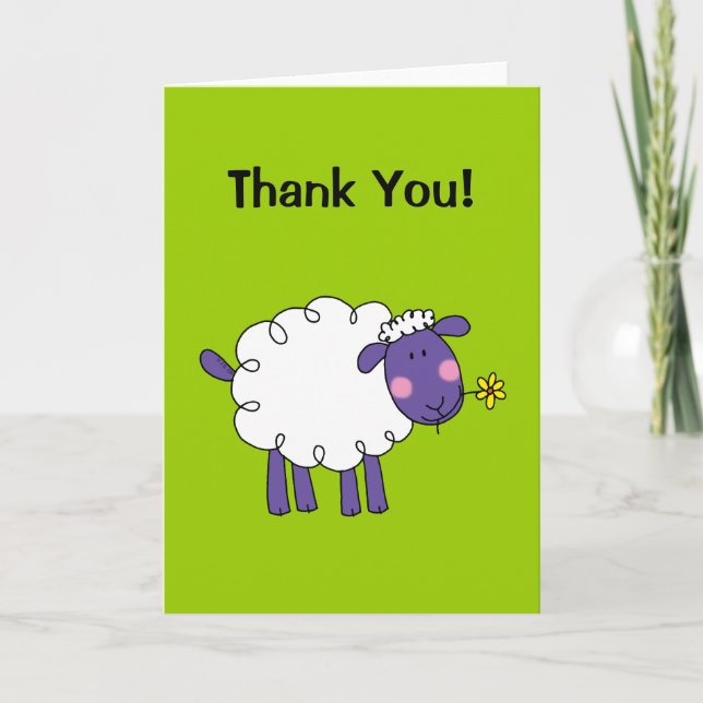 Danke! (schafe) dankeskarte (Vorderseite)
