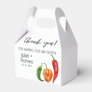 Danke, Scharfe Heiße Paprika-Hochzeit Geschenkschachtel