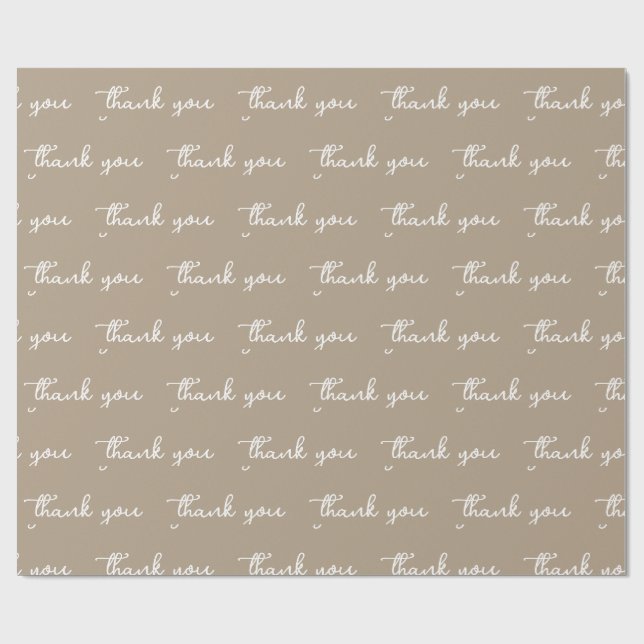 DANKE SCHICK EINFACH MODERN PERSONALISIERT GESCHENKPAPIER (Flach)