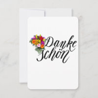 Danke Schon Merci Carte de notes