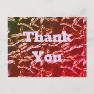 Danke Schön Rosa Knitterfolie Abstract Vivid Postkarte