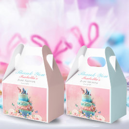 Danke schön Schmetterlinge Twins Baby Dusche Geschenkschachtel