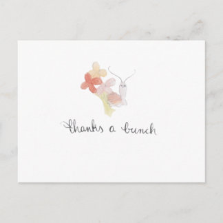 Danke schön Schnecke Dankeschön Postkarte
