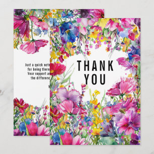 🌺🌸🏵️Danke SCHÖN Wiesenblüten Dankeskarte