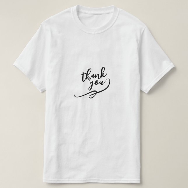 "Danke"-Schriftzug T-Shirt - (Design vorne)