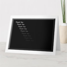 Danke, Schwarz und Weiß Dankeskarte