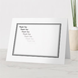 Danke, Schwarz und Weiß Dankeskarte