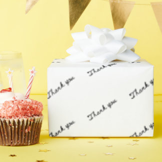Danke Schwarz Weiß Minimalistisches Geschenk Geschenkpapier