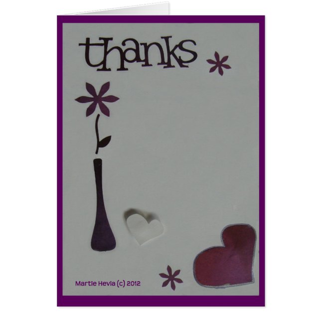 Danke - Scrapbook Card (Vorne)