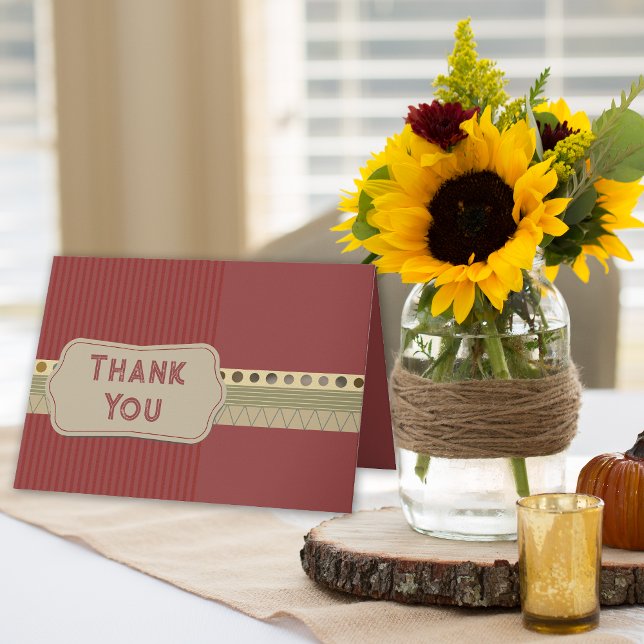 Danke, Scrapbook Karte (Scrapbook style Thank You card.)