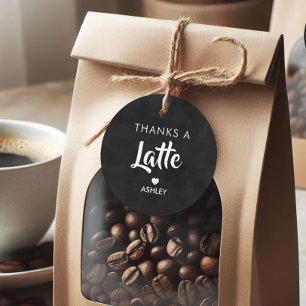 Danke sehr Etiketten, Kaffee Geschenk Etikett, Sch Geschenkanhänger