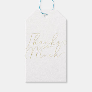 Danke Sehr Vielen Dank Gold Schriftart Typ Gefalle Geschenkanhänger